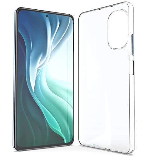 N NEWTOP Custodia Cover Compatibile con Xiaomi Poco F3 / Mi 11i, Morbido TPU CLEAR Gel Silicone Anti Graffio Trasparente Slim Sottile Flessibile Case Posteriore Protettiva