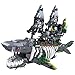 BDYDT Ghost Shark Pirate Ship Mini Building Blocks Set (1155 Pieces) Building Set Model Toys Gifts for Kid and Adult, Interesting Gifts for Pirate Ship Enthusiasts