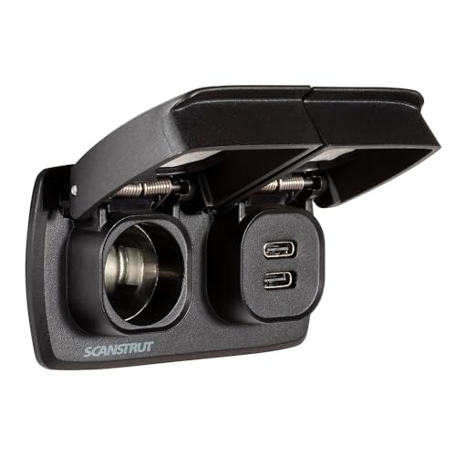 SupplyMount SC-Multi-F1 - Aftermarket Replacement Flip Pro Multi - Dual USB-C and 12v Power Socket Compatible with Scanstrut