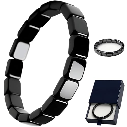 Bllatta Mens Fashion Hematite Bracelet: Unleash your inner strength and regain your edge. Stylish and trendy mens natural hematite bracelet: Enhance your image and boost your confidence.