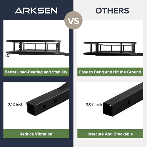 image for ARKSEN 60 x 23 x 5.5 Inch Hitch Cargo Carrier, 500 Lbs Capacity 2'' Re