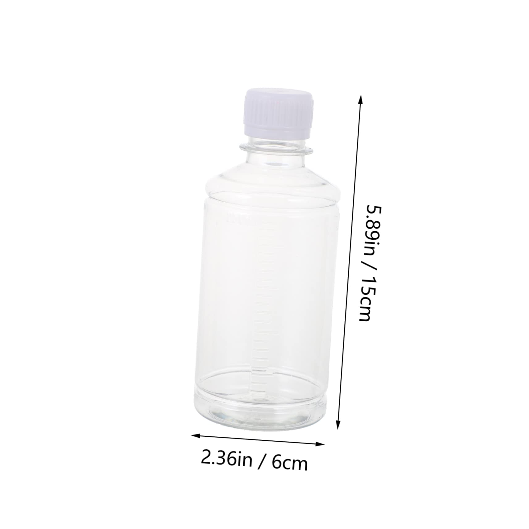 FUNOMOCYA 12Pcs Transparent Reagent Bottles for Lab Use Chemical Sample Containers for School Experiments and Safe Storage of Liquids