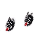 Mummumi Pet Brooch, Dog ID Tag Pin Broochs 2 Pcs Dog Brooch Pins Metal Clothes Decor for Women Girl