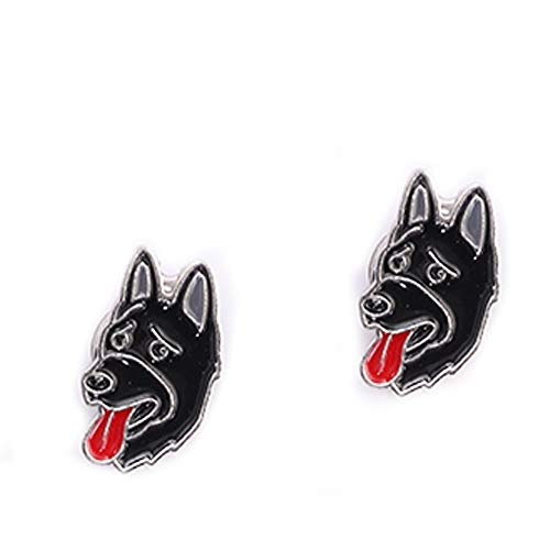 Mummumi Pet Brooch, Dog Id Tag Pin Broochs 2 Pcs Dog Brooch Pins Metal Clothes Decor For Women Girl Birthday (42-German Shepherd Dog) #TOP7