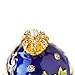 Apropos Hand-Painted Vintage Style Faberge Egg with Rich Enamel and Sparkling Rhinestones Jewelry Trinket Box (Royal Blue)
