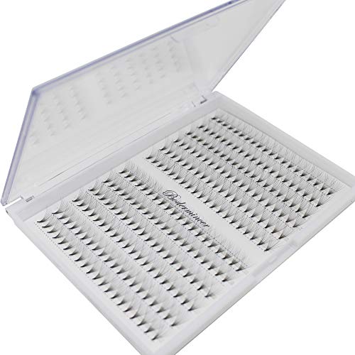 Dedila Short Stem Nature Long 10D Premade Fans Dramatic Volume Eye Lashes Extensions Thickness 0.07Mm D Curl Soft And Light Weight Individual False Eyelashes Cluster (13Mm) #TOP3