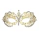 Thmyo Laser-geschnittene Metall Venetianische Damen Maske (Gold 2)