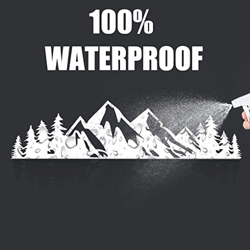 Jinzhao Tree Sticker Car Or Laptop Decal Vinyl Mountain Stickers Outdoor Bumper Stickers （Pack Of 3） (White) #TOP2