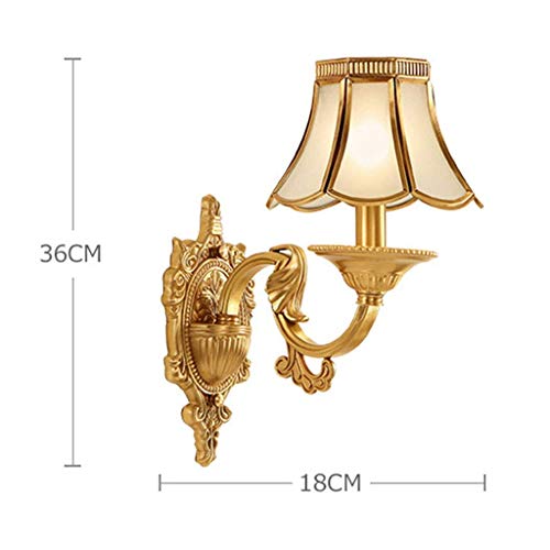 Lámpara de pared moderna de cobre y luces de diseño para pasillos y sala de estar 4
