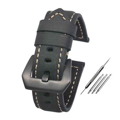 [XTNGIRKGY] Leather Straps Compatible With Panerai Watch Accessories Men's Strap 20mm 22mm 24mm Bands Cowhide Replacement Bracel