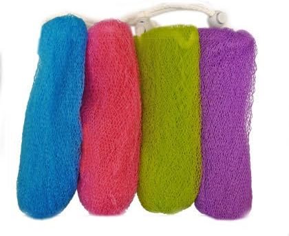 Aquasentials Exfoliating Mesh Soap Saver Pouch (4pk)(Color Assorted)