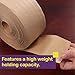 ATack Reinforced Gummed Kraft Paper Packing Tape, 2.75 Inches x 375 Feet Water Activated Brown Carton Box Sealing Tape for Mailing and Moving | Fiberglass Backing Kraft Flatback Paper Packaging Tape