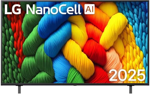 LG 55NANO80A6B TV 55 Zoll (139 cm) 4K NanoCell AI TV (α7 Gen8 4K AI Prozessor, webOS 25, 60Hz) [Modelljahr 2025]