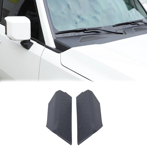 Heutamo Cowl Armor Cover Body Side Corner Guard Compatible with Toyota Land Cruiser 250 Prado LC250 J250 2024 2025 Accessories, ABS Hood Bonnet Corner Engine Side Wing Guard