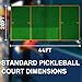 SportzPals Portable Pickleball Court Lines for Outdoor & Indoor, No Measurement Required Pickleball Court Marker Kit, Easy Setup & Durable Design