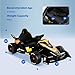 Kiddokidz Licensed Formula E Electric Go Kart for Kids, 12V Outdoor Race Car with Remote, 3-Speed, Safety Belt, Orange