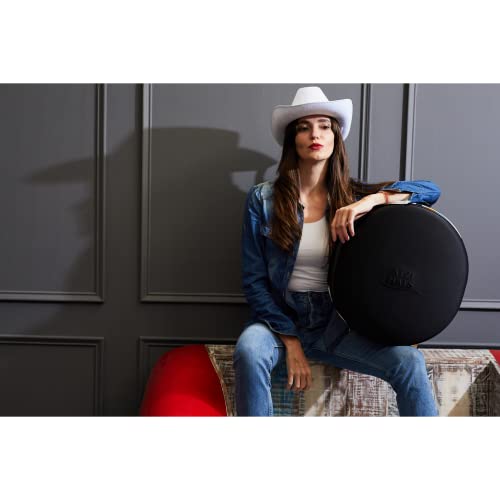 Atzi Hats Western Hat Case Travel Cowboy Hat Box Large Wide Brim Fedora Universal Size Hat Carrier For Most Hats Carry-On Hat Bag Travelling Hat Boxes Cowgirl Hats Care - The Hipster #TOP7