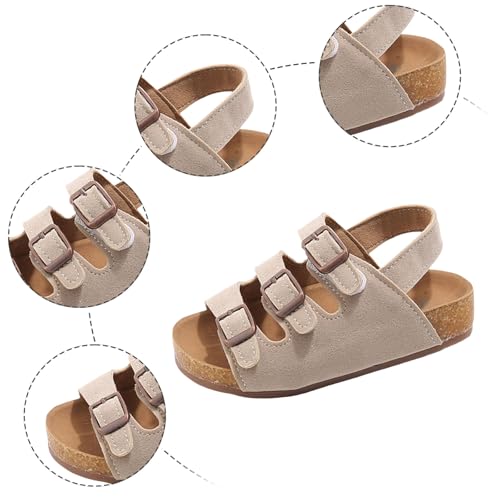 Toddler Boys Girls Sandals Kids Summer Beach Casual Open Toe Straps Flat Shoes Cork Footbed Slide Sandal Shoes2