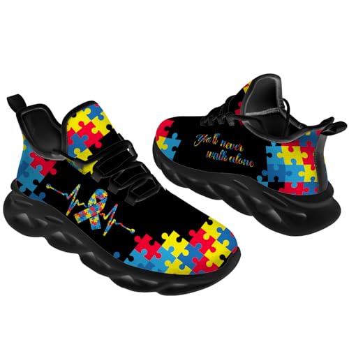 Men's Women's Autism Shoes Autism Awareness Sneakers Running Walking Tennis Shoes Gifts for Men Women2