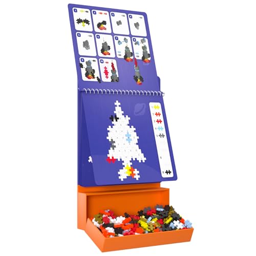 Plus-Plus 3989 Geniales Konstruktionsspielzeug, Activity Pad Weltall, Baustein-Set für 2D und 3D Figuren, Kreativ-Bausteine für Kinder ab 5 Jahren, 125 Teile