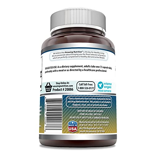 Amazing Formulas Taurine 1000Mg 100 Capsules Amino Acid Supplement | Non-Gmo | Gluten Free | Made In Usa #TOP2