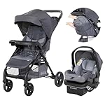 Baby Trend Passport® Cargo Stroller Travel System with EZ-Lift™ PLUS Infant Car Seat, Grey Bamboo