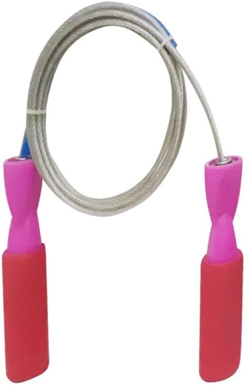 Spall Pro - Cuerda de saltar ajustable de acero de 9.85 pies para hombres, mujeres y niños, cuerda de saltar perfecta para doble holandés, boxeo,