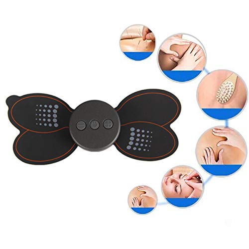 Preisvergleich Produktbild YIMUOUBA Nacken Massagegerät Tragbares Mini-Multifunktions-Schulter Massagegerät Zervikaler Meridian, Hals- und Schulter Wirbel Massage, USB-Aufladung, 4 + 1-Massage Techniken
