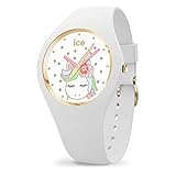 ICE-WATCH - ICE Fantasia White - Montre Blanche pour Fille avec Bracelet en Silicone - 016721 (Small)