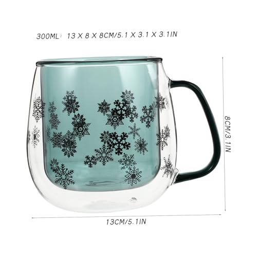 Tasse à eau en verre double couche isolée café thé Cabilock 201-300 ml