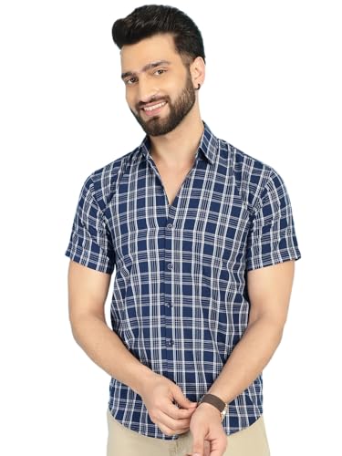 Image of Indian Needle Men's Checkered Regular Fit Shirts