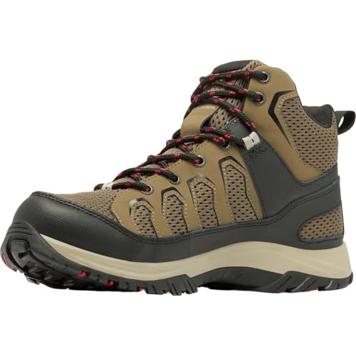 Columbia Columbia Mens Granite Trail Mid Waterproof, Mud/Black, 9 Wide