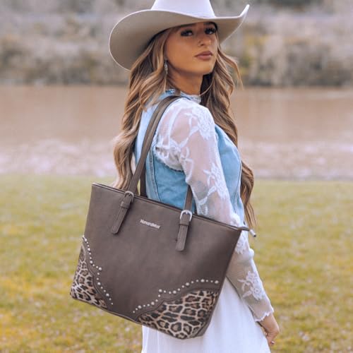 Montana West Purses for Women Tote Bag 3Pcs Set Leopard Print Satchel Handbags2