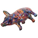 Beauté sans entretien : fabriquée en résine de qualité, cette figurine décorative en forme de cochon conserve son charme éclatant avec un minimum d'effort, une présence sur toute étagère ou table