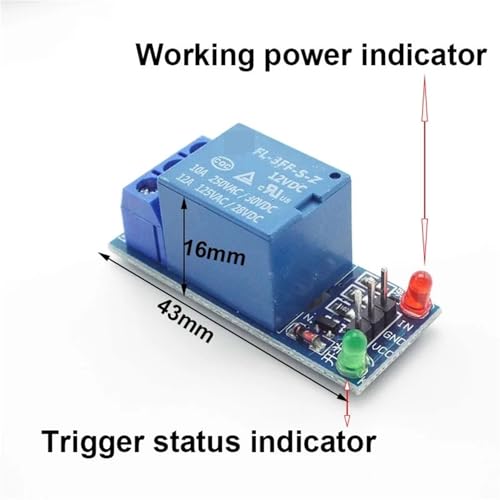 Module Relais 1ch 5V isolation basse tension pour commande de circuit - 7