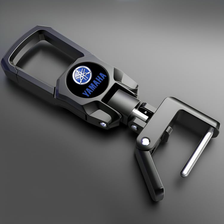 Greenworld Fob Key Heavy Duty Keychain for Yamaha Bike (Blue) - Image 2