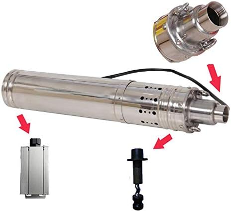 Miniatura 5 de Bomba de agua de pozo profundo sumergible de 24 V CC 792 GPH de 393 pies (393.7 ft 864 vatios)