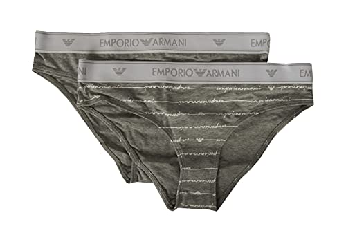 Slips Armani femme lot de 2 sous-vêtements en coton stretch respirant taille basse