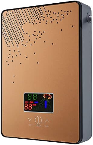 HarBin-Star Tankless Water Heater, Endless On-Demand Hot Water,Electric Instant Hot Water Heater tankless,4500W Instant Hot Water Heater, Smart Instant Water Heater 110V (Gold)