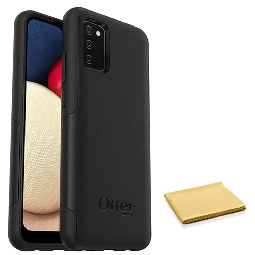OtterBox Commuter Series Case for Galaxy A02S with Cleaning Cloth - Non Retail Packaging - Black