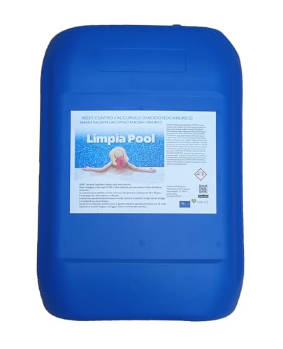 cianuro LIMPIA POOL Reset Regolatore di Acido Cianurico per Piscine kg 10 Riduce e rallenta l'accumulo di acido cianurico nella piscina