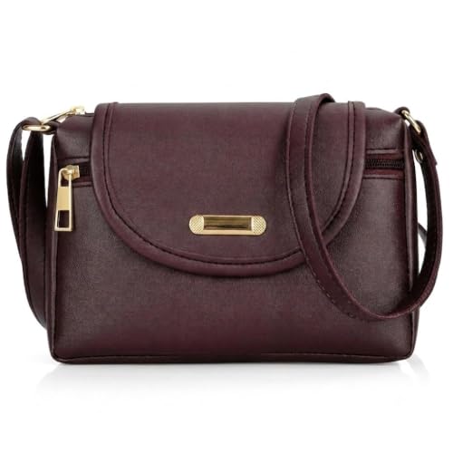 Image of J I ACCESSORIES Women's Stylish Crossbody Sling Bag - Elegant PU Leather Small Shoulder Purse with Adjustable Strap - Casual & Travel Handbag