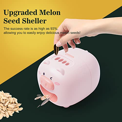 Weiei Sunflower Peeler For Kid, Automatic Peeler Sheller Opener Machine For Sunflower Seed Sheller Upgraded Version, Cute Pig Shape Electric Melon Seed Sheller Opener For Birthday Gift(Piglet One) #TOP3