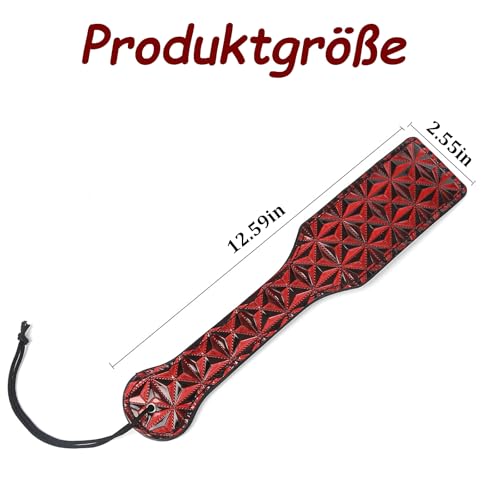 BDSM Bondage Paddel，SM Paddel aus Leder，Erotik Sex Paddel，Erotik Leder Flogger Peitsche，Bondage & SM Leder，inkl Leder Flogger Peitsche，Cosplay Sexspielzeug für Erwachsene，Erwachsene Bondage Zubehör