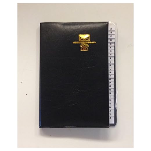 Symak K6885-01 Kamset Address Telephone Book Small 3.25" x 4" Black, White