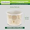 Freshware [12 Pack, 64 oz] 1/2 Gallon Plastic Deli Food Storage Soup Containers With Airtight Lids, Slime Containers, Freezer Safe | Meal Prep | Stackable | Leakproof | BPA Free, Clear
