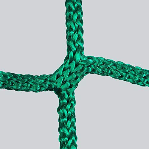 Seitenschutznetz 10,00 x 1,50 m, inkl. Gurtschnellverschlüssen, PP grün, Mw. 100 mm, DIN-EN 1263-1