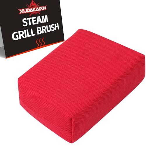 Image of XUDAKAIXIN Grill Brush Bristle Free,(Only Replaceable Cleaning Head No Grill Brush)-Red