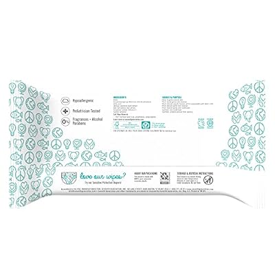 Seventh Generation Baby Wipes Refill With Tape Seal Sensitive Protection Unscented Baby Wipes 256 Count