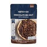 Keto Chocolate Sea Salt Granola by Keto and Co | Just 2.1g Net Carbs Per Serving | Gluten Free, Low